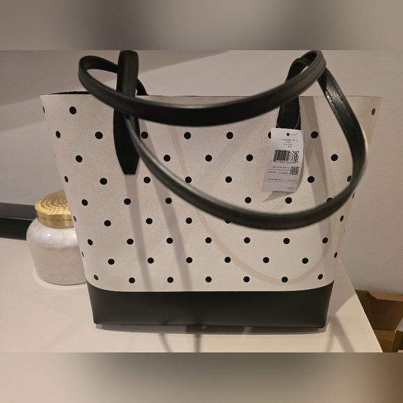 NWT Kate Spade Polka Dot Minnie Mouse Tote Bag  Reversable - Picture 3 of 8